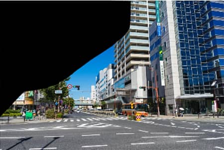 周辺の一部が見えなくなり